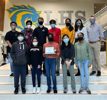 Top row (l to r): Bhuvan Maddi, Shrikar Sirobhushanam, Tristan Holland, Ishan Ramesh, Pooja Adelli, Monet Shum, Mr. Matthew Crisp.
Bottom row (l to r): Akhil Meda, Sonika Modur, Keerthi Selvam, Kristy Lau, Cayla Shipman