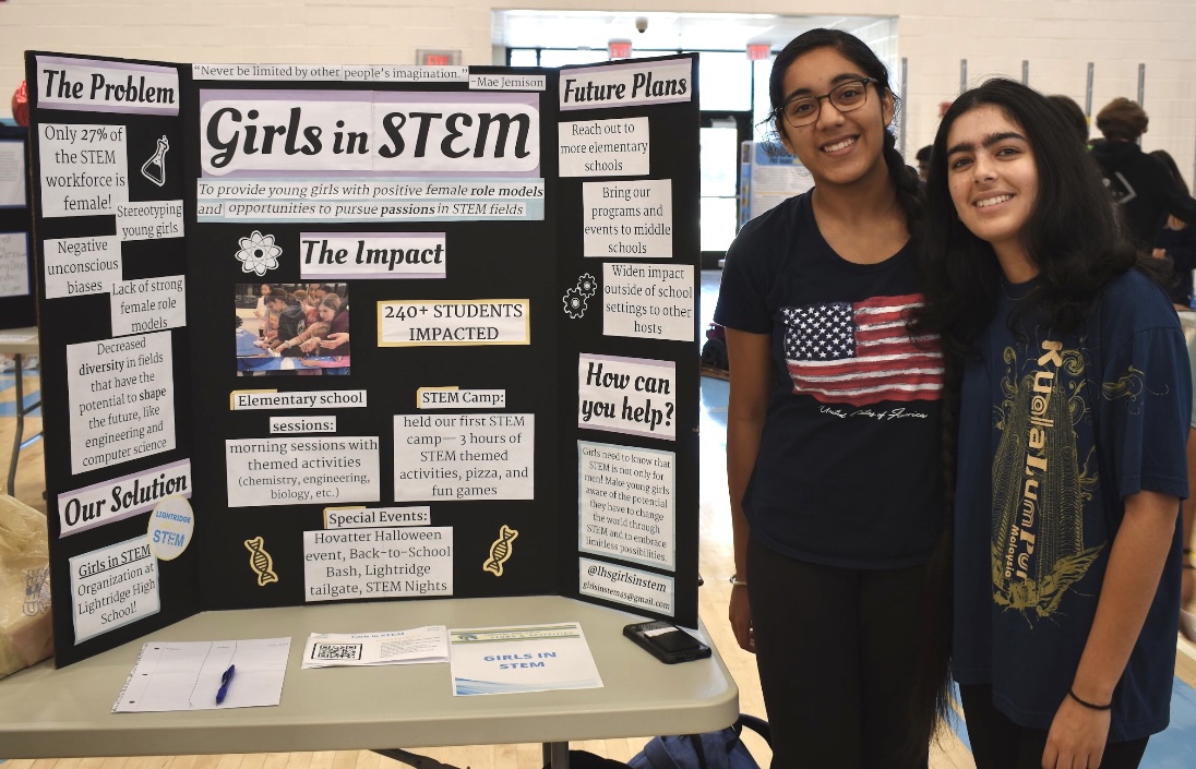 Mannat Kaur and Anjika Ganjoo promote Girls in STEM.

