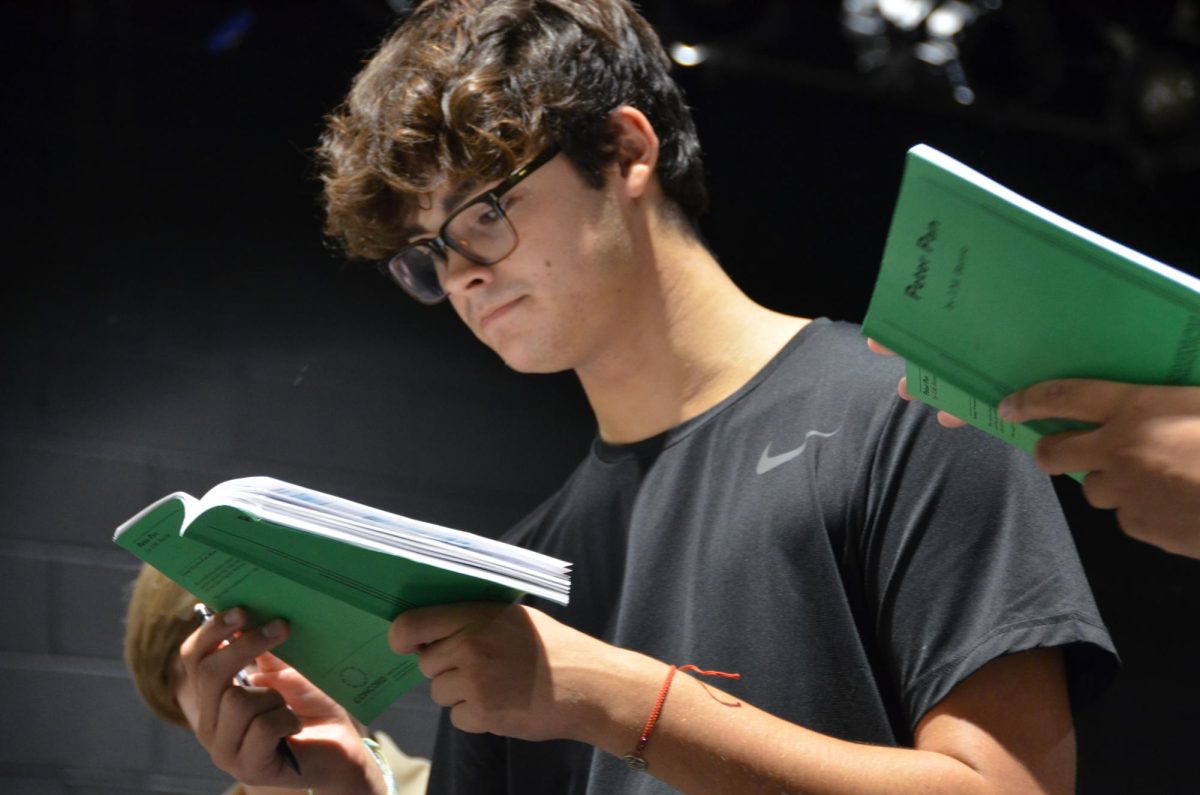 Senior actor Jude Cabral prepares for the fall Lightridge Theater production of Peter Pan.