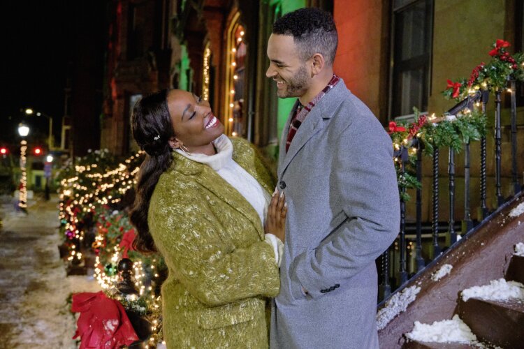 Olivia Washington and Will Adams  star in the must-see 2021 Hallmark movie A Holiday in Harlem.
