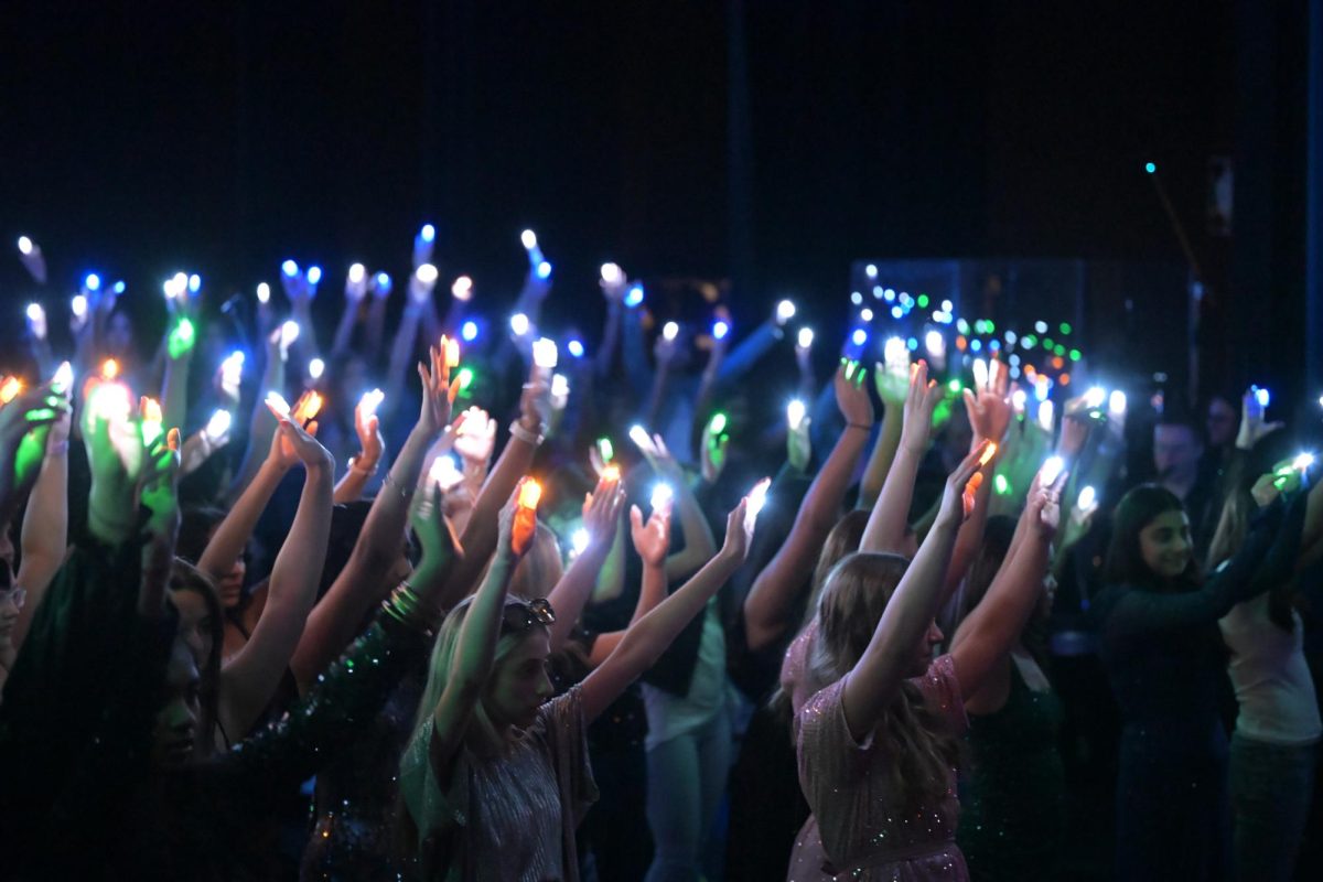 This year's Choirpalooza featured a choreographed light show.