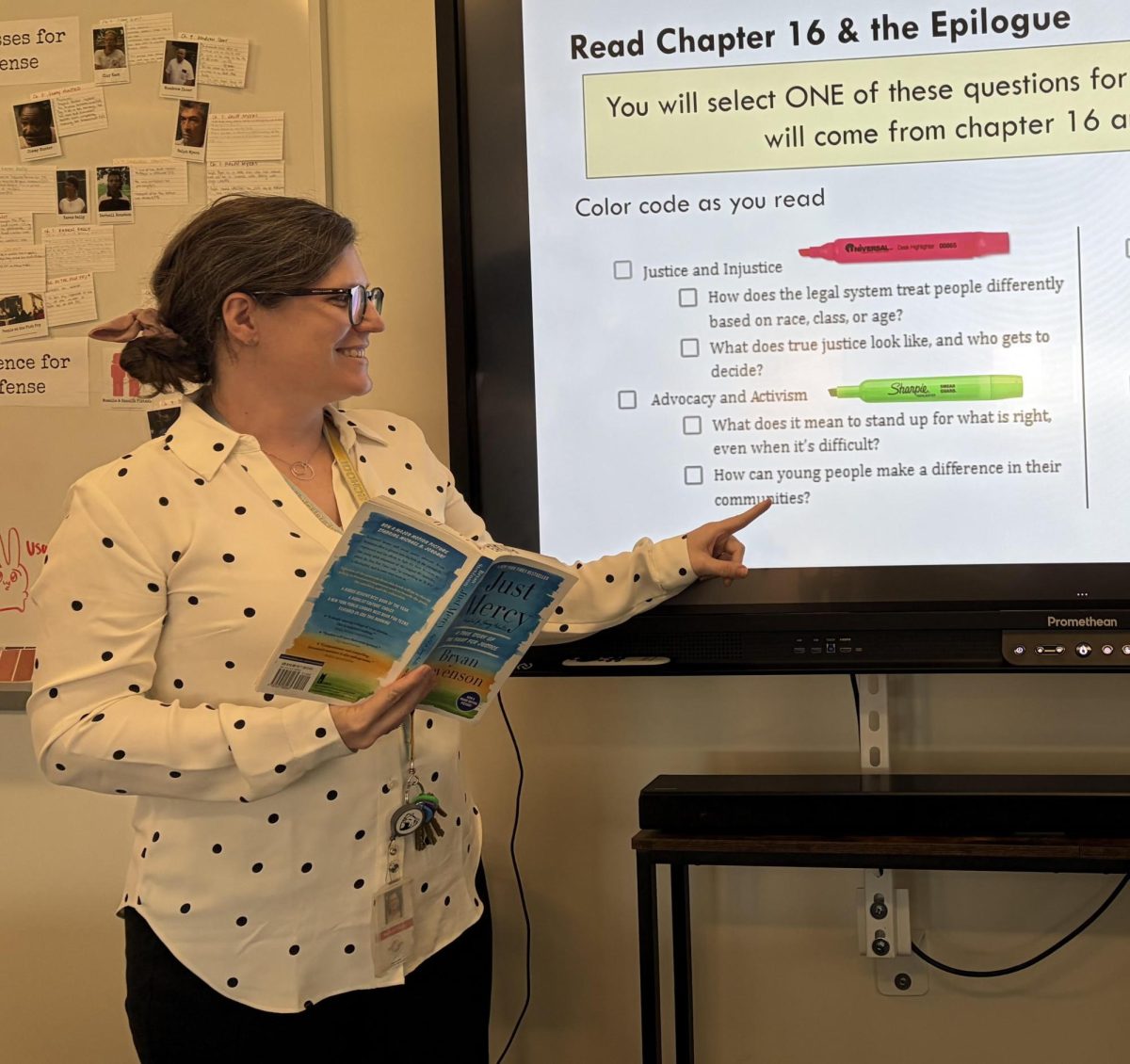 English teacher Michelle Ehring is one of several dozen Lightridge teachers who have transferred over from Willard Middle School.